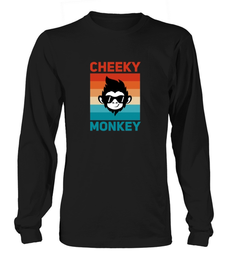 Cheeky monkey - vintage retro Women's Long Sleeve