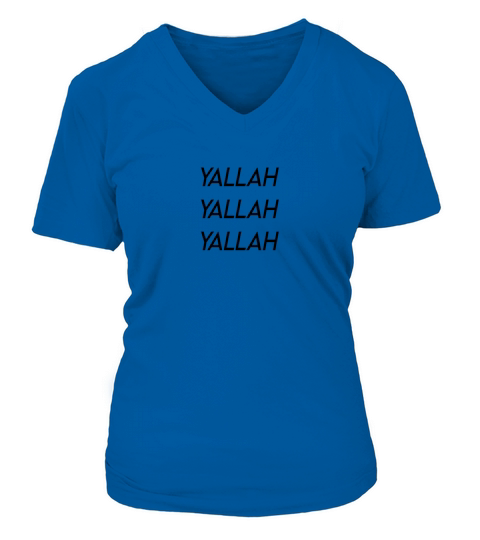 yallah Arabic language T-shirt Arabia shirt Women's V-Neck T-shirt