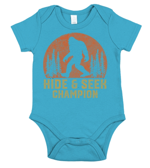 Bigfoot Undefeated Hide And Seek Champion Short Sleeve Baby One-Piece