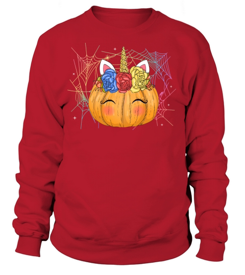 Women Halloween Unicorn pumpkin Women's Sweatshirt