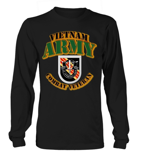 T-Shirt - ARMY - 5th SFG Flash - Vietnam - Comba Women's Long Sleeve