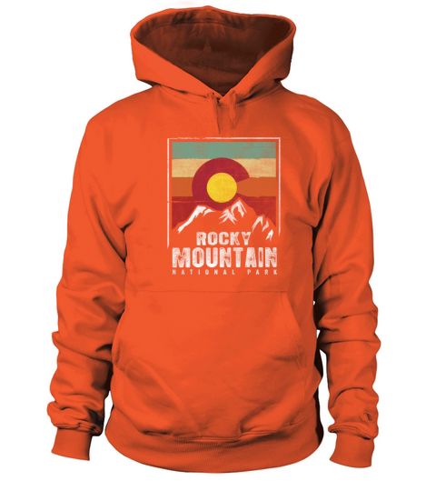 Vintage Rocky Mountain National Park Shirt Colorad Women's Hoodie