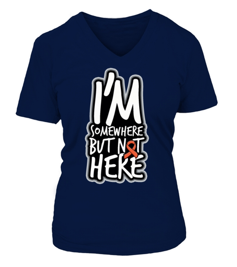 Im Somewhere But Not Here - Funny Adhd Awareness Women's V-Neck T-shirt