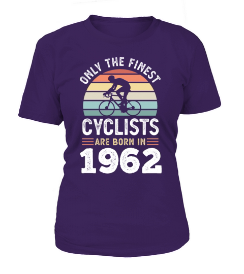 Finest Cyclists are born in 1962 60th Birthday T-Shirt Woman