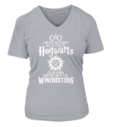 I Never Received My Letter To Hogwarts Im Going Hunting V-neck T-Shirt Woman