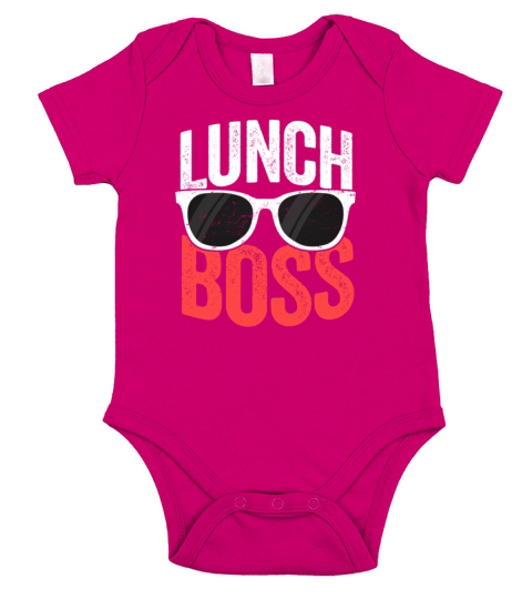 Lunch Boss Shirt for Lunch Ladies Back To School Gift Short Sleeve Baby One-Piece