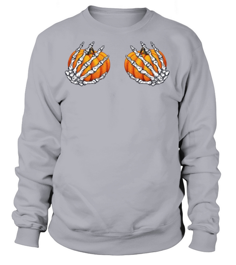 Breast pumpkin Halloween Art Women's Sweatshirt