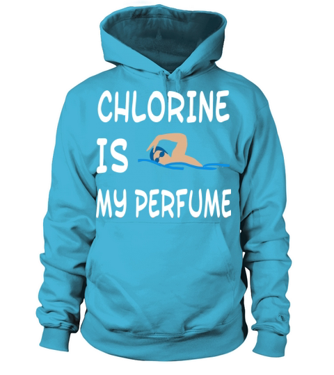 Swimming - Chlorine is my Perfume - Funny Swim S Women's Hoodie