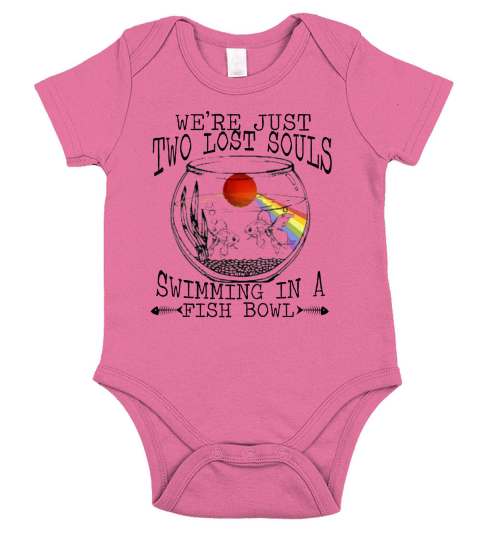 Pink Floyd We’re just two lost souls swimming in a fish bowl shirt Short Sleeve Baby One-Piece