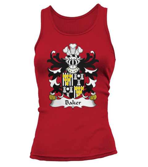 Baker Family Crest Welsh Family Crests Tank top Woman