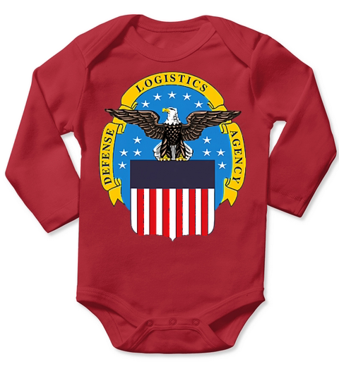 Defense Logistics Agency DLA DOD Military Veteran T-Shirt Long Sleeve Baby One-Piece