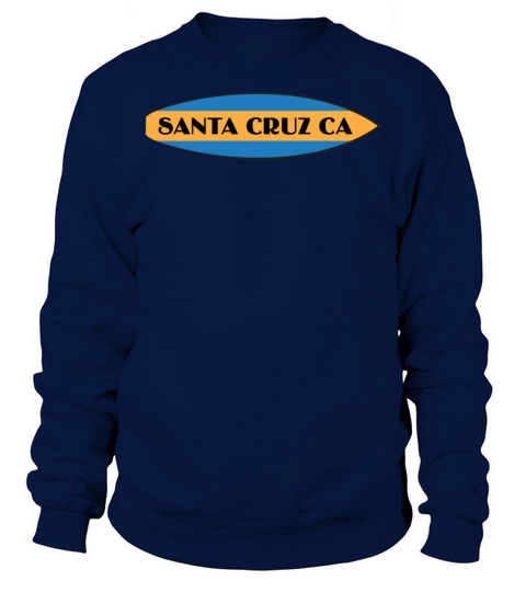 Santa Cruz California Surfboard Horizontal Men's Sweatshirt