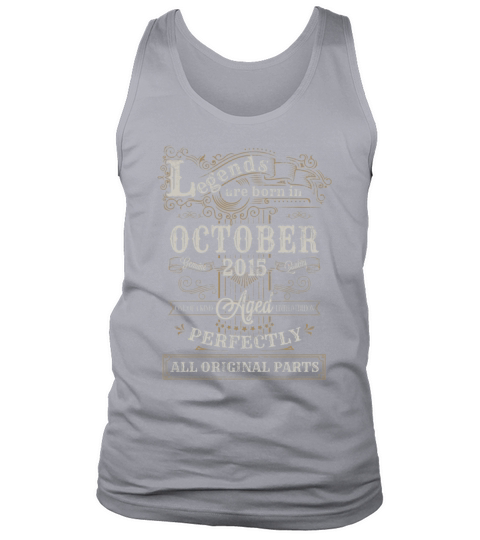 Legends Are Born In October 2015 Birthday Men's Tank Top