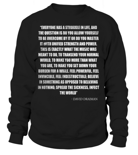 Musics strength and power - David Draiman Women's Sweatshirt