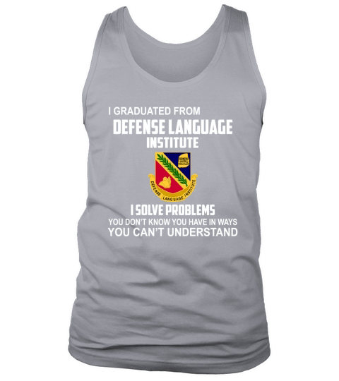 Defense Language Institute. Tank Top Unisex