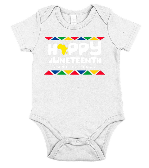 Happy Juneteenth Emancipation Day and Freedom Day Short Sleeve Baby One-Piece