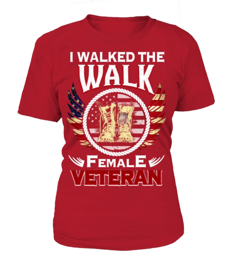 I Walked Veteran Support American Pride Women's T-Shirt
