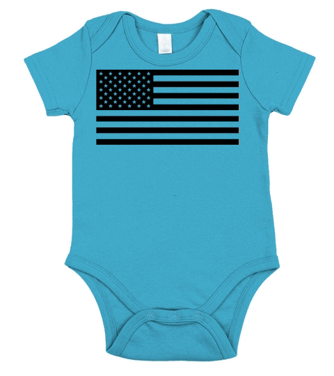 American Flag Short Sleeve Baby One-Piece