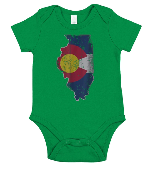 Colorado Illinois Transplant Shirt Short Sleeve Baby One-Piece