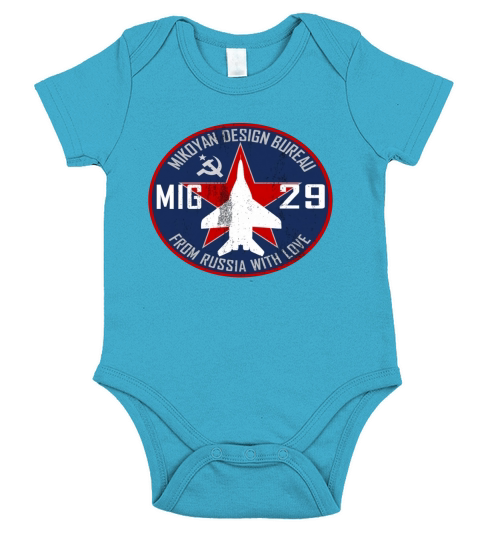 Air Force Fighter Mig 29 Short Sleeve Baby One-Piece