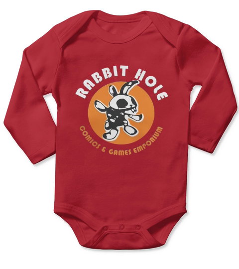 Rabbit Hole TShirt Long Sleeve Baby One-Piece