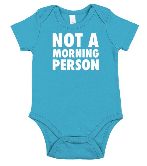 Not a morning person Short Sleeve Baby One-Piece