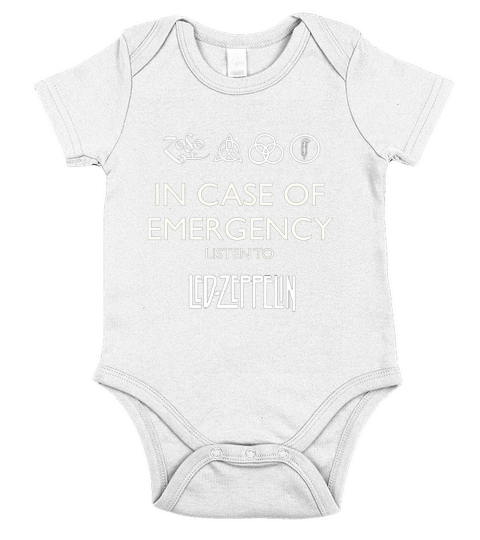 LISTEN TO LED ZEPPELIN Short Sleeve Baby One-Piece