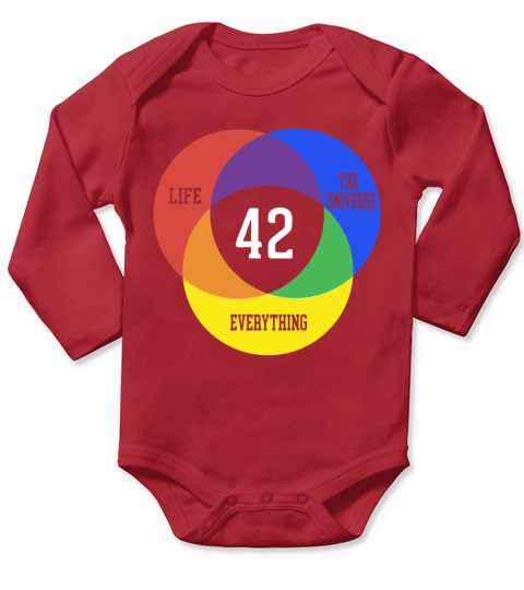 42 life the universe everything Long Sleeve Baby One-Piece