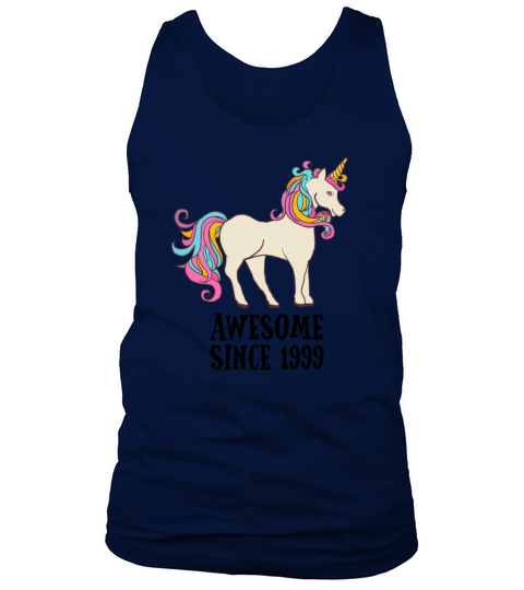 Awesome Since 1999 Unicorn Birthday Gift Men's Tank Top