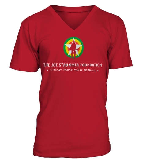The Clash Joe Strummer Foundation Gift Men's V-Neck T-shirt