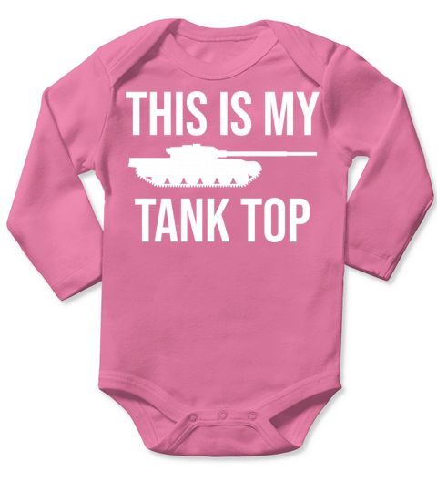 Tank Funny Military Pun Sarcastic Army Long Sleeve Baby One-Piece