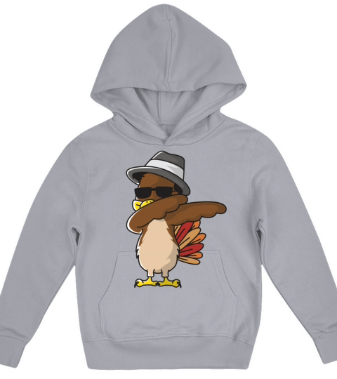 Dabbing Turkey Thanksgiving Kids Hoodie