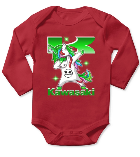 kawasaki unicorn Long Sleeve Baby One-Piece