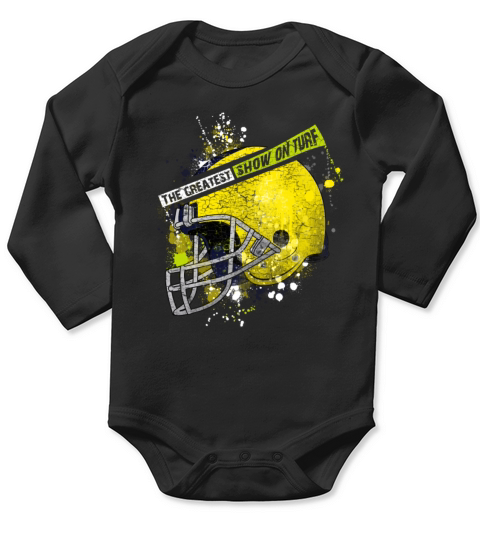 the greatest show on turf Long Sleeve Baby One-Piece