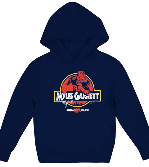 myles garrett vintage art Kids Hoodie