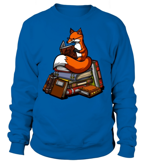 Fox Book Reading Animal Men's Sweatshirt