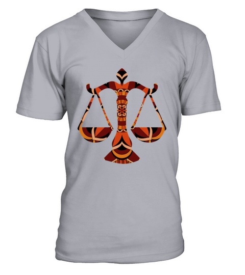 Libra Zodiac Birthday Sign Astrology Men's V-Neck T-shirt