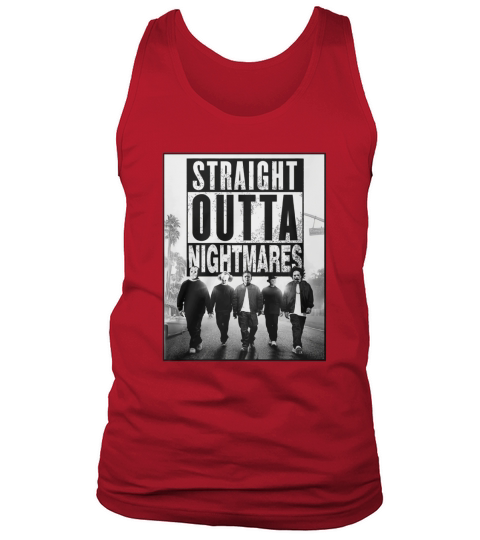 Straight Outta Nightmares horror movie characters shirt Tank Top Unisex