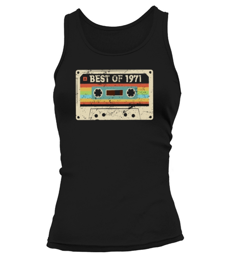 Best of 1971 Vintage Cassette 50th Birthday Gift Women's Tank Top