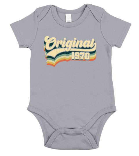 51st Birthday Gift Original Men Women Born In 1970 Short Sleeve Baby One-Piece