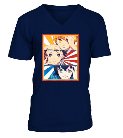 Slayer Demon Anime Classic Men's V-Neck T-shirt