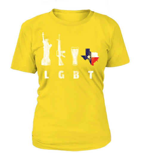 Liberty Guns Beers Texas Support LGBT T-Shirt Women's T-Shirt