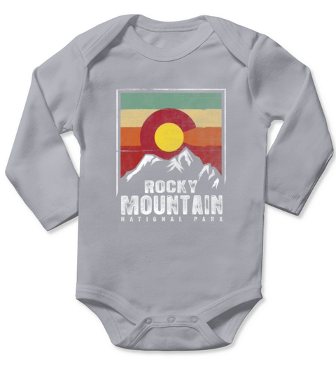 Vintage Rocky Mountain National Park Shirt Colorad Long Sleeve Baby One-Piece