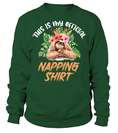 Baby Sloth Official Napping Funny Quotes Sayings Men's Sweatshirt
