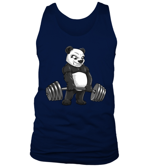 Deadlift Panda Workout Powerlifter Bodybuilder Men's Tank Top