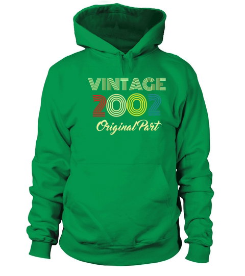 Original Part 2002 Vintage Birthday Gift Idea Men's Hoodie