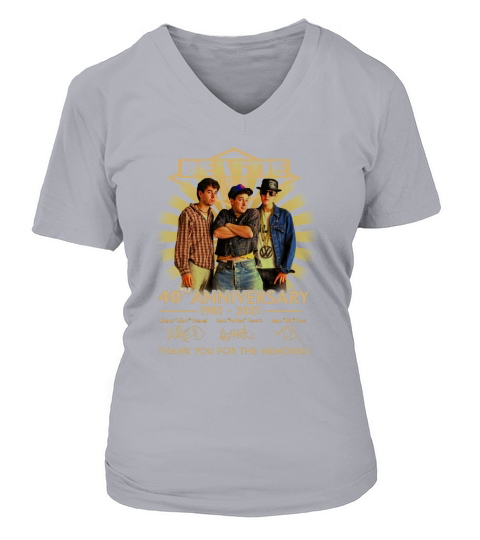 Beastie Boys 40th Anniversary 1981 2021 Thank You For The Memories Signatures V-neck T-Shirt Woman