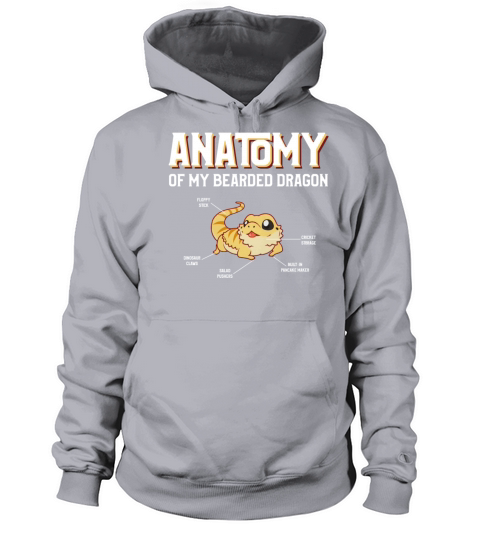 anatomy of a bearded dragon Women's Hoodie