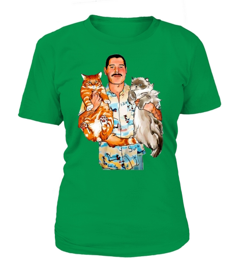 Freddie Mercury hug cats shirt T-Shirt Woman