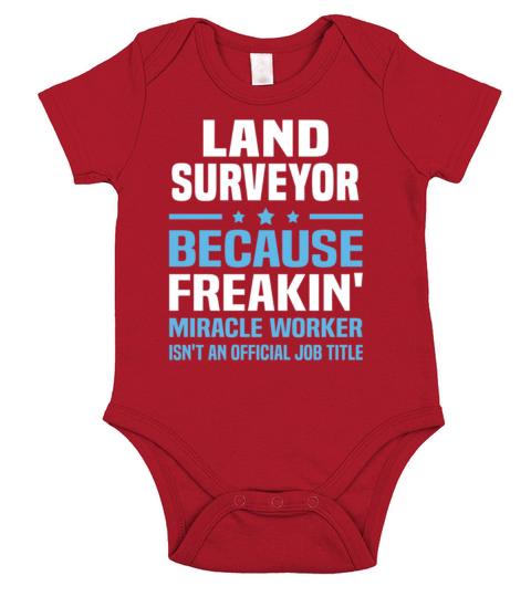 Land Surveyor Short Sleeve Baby One-Piece